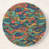 Wool Topped paisley Getränkeuntersetzer (Vorne)