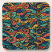 Wool Topped paisley Getränkeuntersetzer (Vorderseite)