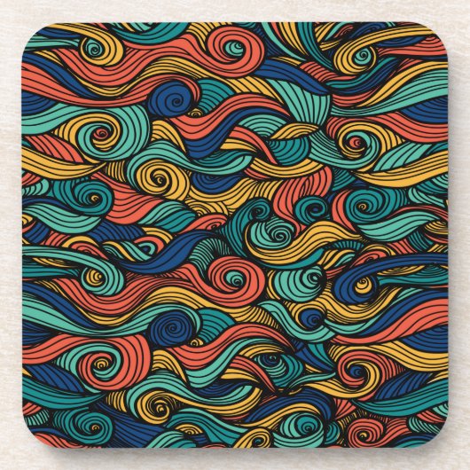 Wool Topped paisley Getränkeuntersetzer (Vorderseite)