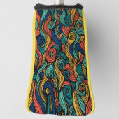 Wool Topped paisley Golf Headcover (Rotieren 90)