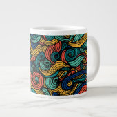 Wool Topped paisley Jumbo-Tasse (Vorderseite Rechts)