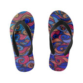 Wool Topped paisley Kinderbadesandalen (Fußbett)