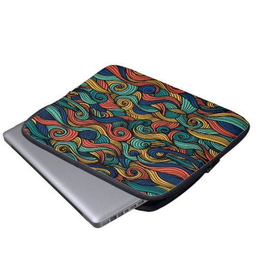 Wool Topped paisley Laptopschutzhülle (Vorne Knopf)