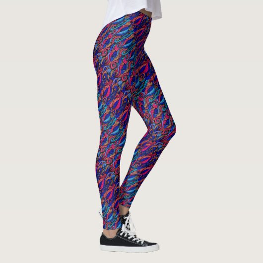 Wool Topped paisley Leggings (Rechts)