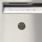 Wool Topped paisley Magnet (In Situ (Geschirrspüler))