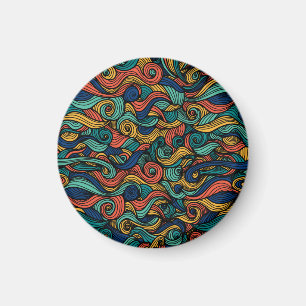 Wool Topped paisley Magnet