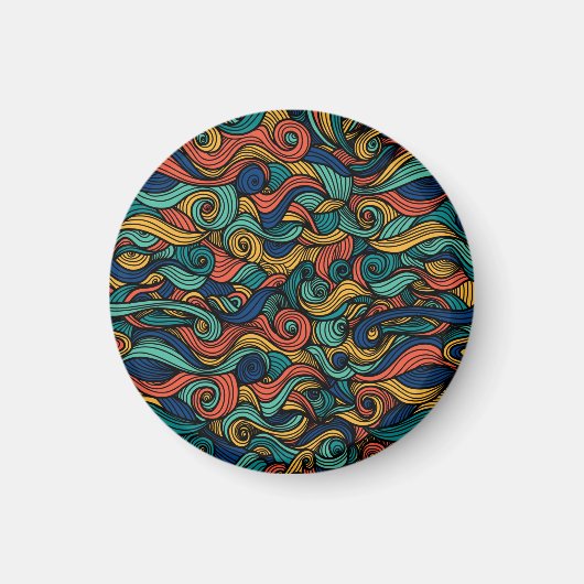 Wool Topped paisley Magnet (Vorne)