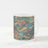 Wool Topped paisley Mattglastasse (VorderseiteRechts)