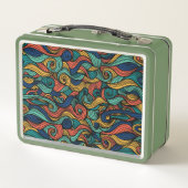 Wool Topped paisley Metall Brotdose (Rückseite)