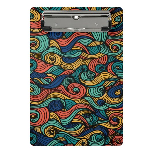 Wool Topped paisley Mini Klemmbrett (Vorderseite)