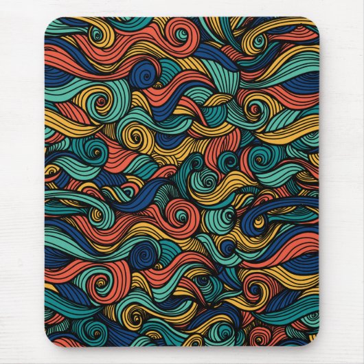 Wool Topped paisley Mousepad (Vorne)