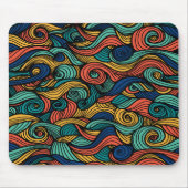 Wool Topped paisley Mousepad (Vorne)