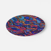 Wool Topped paisley Pappteller (Schrägansicht)