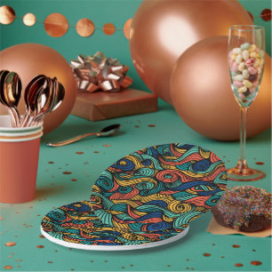 Wool Topped paisley Pappteller