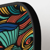 Wool Topped paisley Pickleball Schläger (Linke Seite)