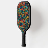 Wool Topped paisley Pickleball Schläger (Links)