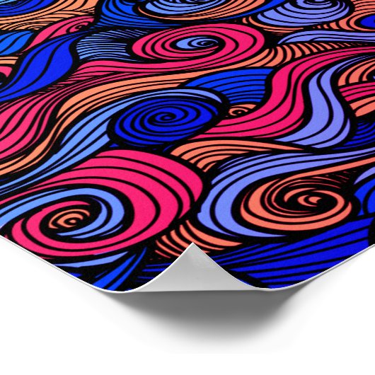 Wool Topped paisley Poster (Ecke)