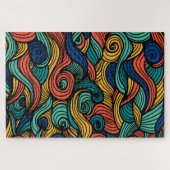 Wool Topped paisley Puzzle (Horizontal)