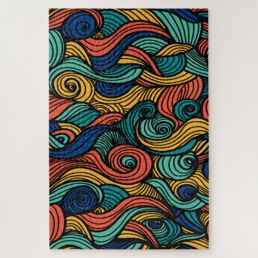 Wool Topped paisley Puzzle (Vertikal)