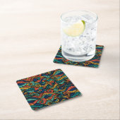 Wool Topped paisley Rechteckiger Pappuntersetzer (Vor Ort)