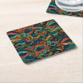 Wool Topped paisley Rechteckiger Pappuntersetzer (angewinkelt)