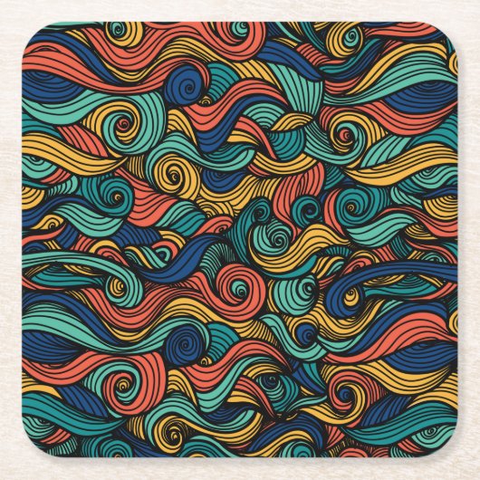 Wool Topped paisley Rechteckiger Pappuntersetzer (Vorderseite)