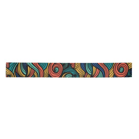 Wool Topped paisley Satinband (Vorderseite)