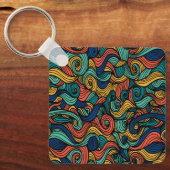 Wool Topped paisley Schlüsselanhänger (Vorderseite)