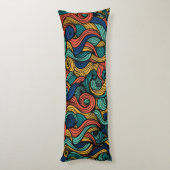 Wool Topped paisley Seitenschläferkissen (Rückseite (Vertikal))