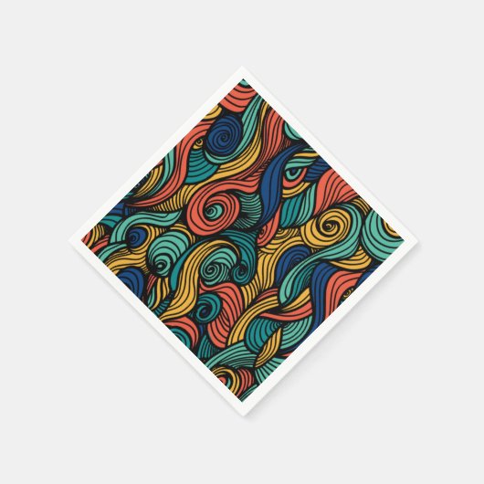 Wool Topped paisley Serviette (Ecke)