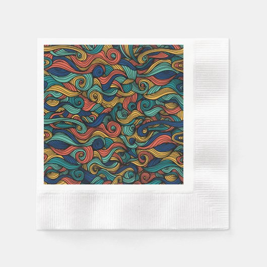 Wool Topped paisley Serviette (Vorderseite)
