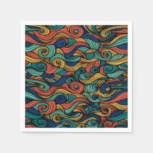 Wool Topped paisley Serviette (Vorderseite)