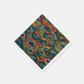 Wool Topped paisley Serviette (Ecke)