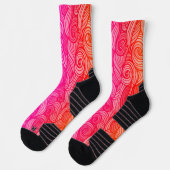 Wool Topped paisley Socken (Links)