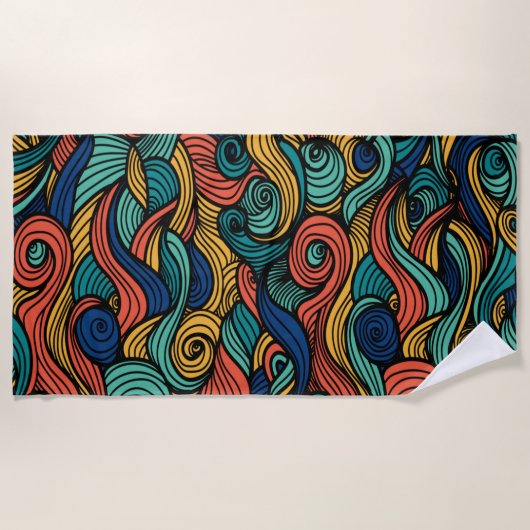 Wool Topped paisley Strandtuch (Vorderseite)