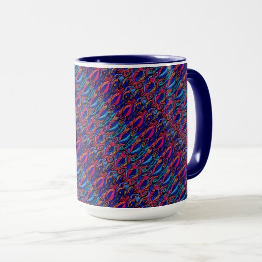 Wool Topped paisley Tasse (VorderseiteRechts)