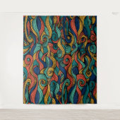 Wool Topped paisley Wandteppich (Vorderseite)