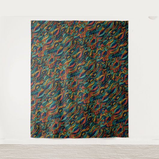 Wool Topped paisley Wandteppich (Vorderseite)