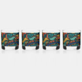 Wool Topped paisley Whiskyglas (Hinten)
