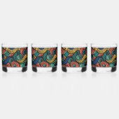 Wool Topped paisley Whiskyglas (Links)