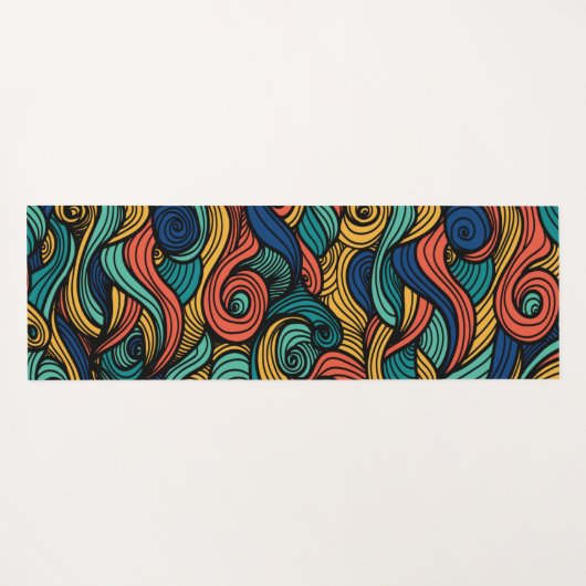 Wool Topped paisley Yogamatte (Rückseite (Horizontal))