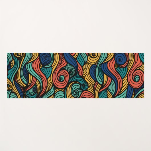 Wool Topped paisley Yogamatte (Vorderseite (Horizontal))