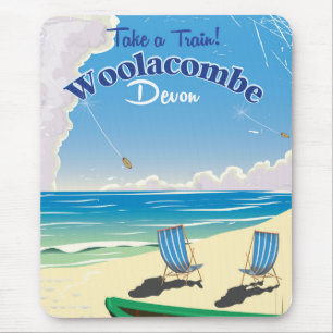 Woolacombe Devon Strand Reiseplakat Mousepad