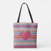 Woolen Heart Tote Bag Tasche (Rückseite)