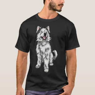 Woolen Husky Niedlich Dog Art T-Shirt