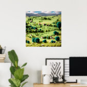 Woolen Meadows 1 Poster (Heimbüro)