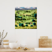 Woolen Meadows 1 Poster (Küche)