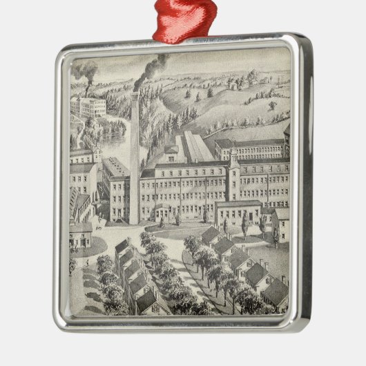 Woolen Mühlen Sawyers Ornament Aus Metall (Links)