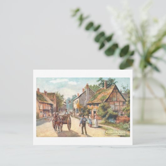 Woolhampton Vintage Postkarte (Stehend Vorderseite)