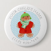 WOOLIE GINGERBRAD Child ID Button - Weiß (Vorderseite)